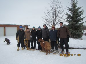Snow shoeing 1
